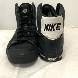 Nike black high top sneakers